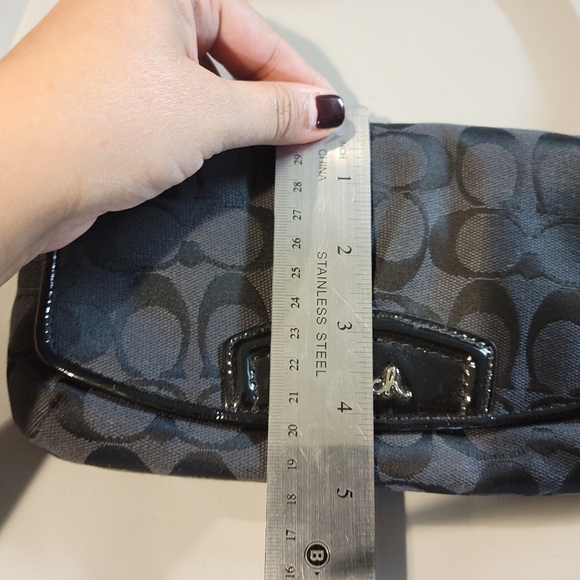 Black Coach Clutch/Wristlet - Picture 3 of 8
